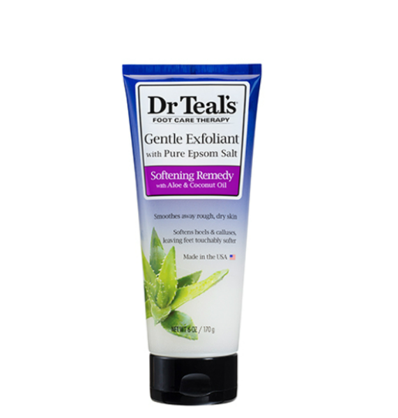 Dr Teals Foot Care- Exfoliant Aloe &amp; Coconut Oil 170g