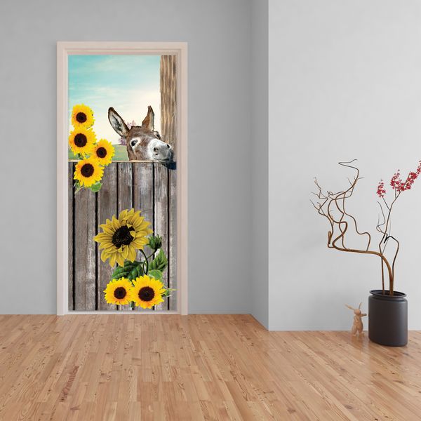 Decoupage Tear Resistant Transfers - Sunflower Donkey Door