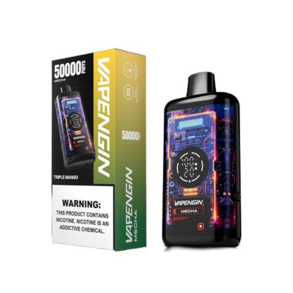 Vapengin Mecha 50000 Puffs Disposable Vape - Triple Mango (Pack of 5)