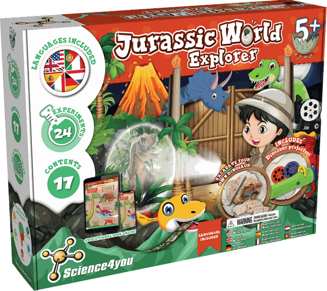 Science4you - My First Jurassic Explorer - 14+ STEM Experiments, Ages 5+