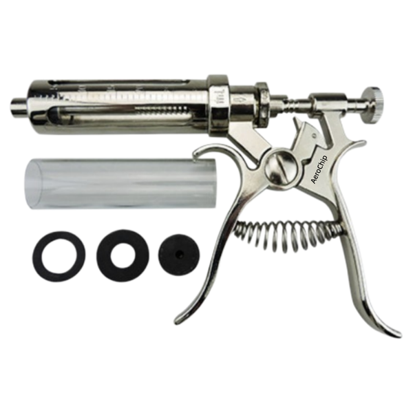 Adjustable Veterinary Injector for Pigs, Cattle, Sheep, Chickens &amp; Ducks