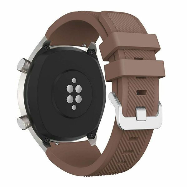Silicone Strap Compatible With Samsung Gear S3 Frontier/Classic Watch-Brown