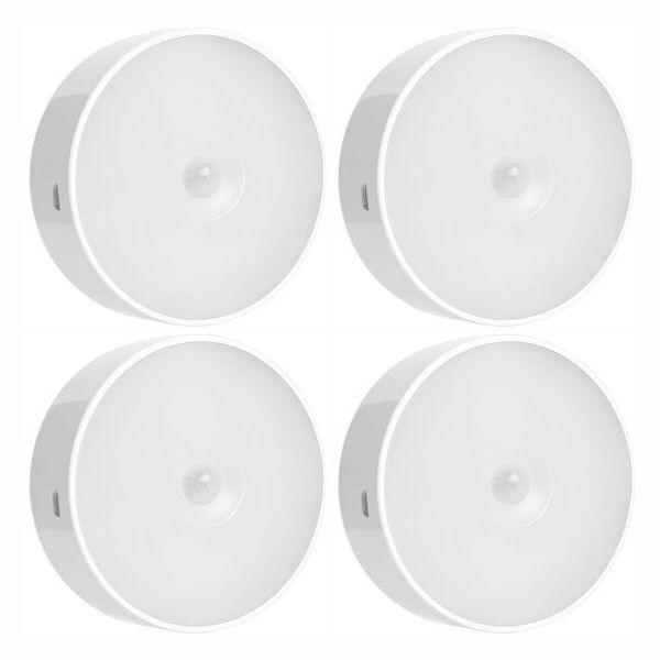 Sensor Led Light Indoor Rechargeable Pack Of 4