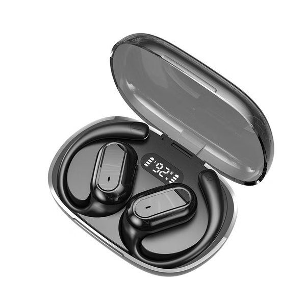 AS-06 TWS Wireless Earhook with LED Digital Display For Sport &amp; Fitness