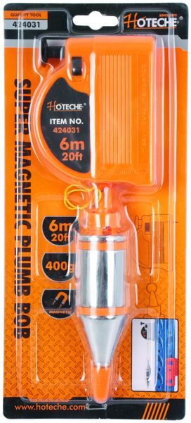 Hoteche Magnetic Plumb Bob with Retractable 6 Meter Line