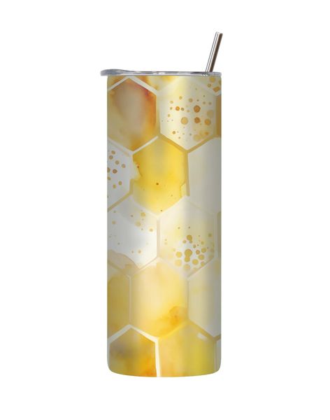 Hive 20 Oz Tumbler with Lid and Straw Trendy Pattern Graphic Present 227