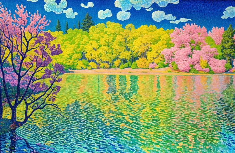 Canvas Home Decor Wall Art - Green Lake