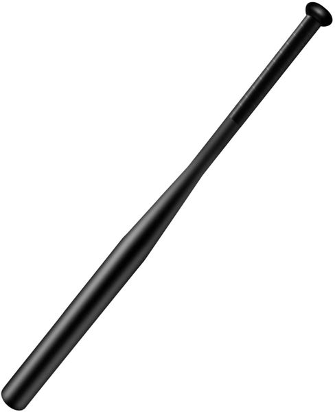 Steel Baseball Bat - 75cm - Black