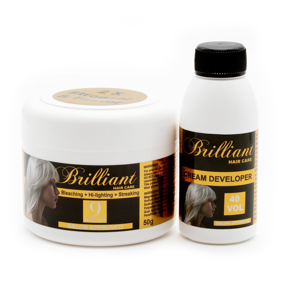 Brilliant Hair Care - 9 Level Lift - Hair Bleaching/Highlighting Kit