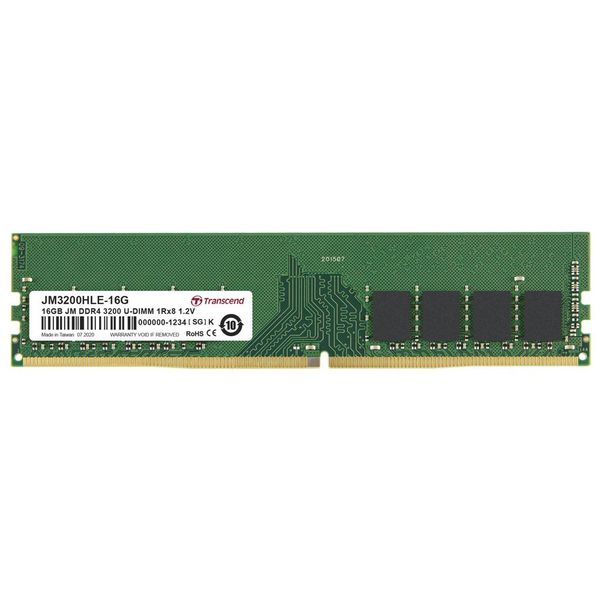 Transcend 16GB DDR4-3200 Unbuffered U-DIMM JetRam