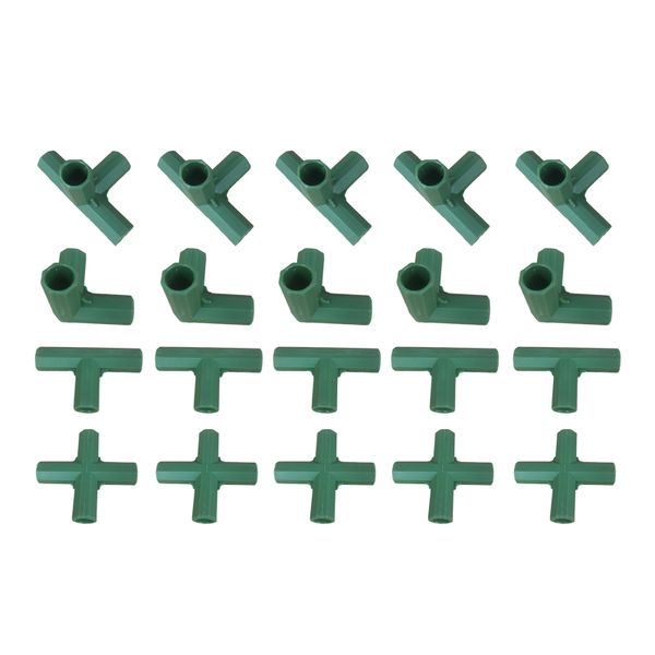 20x Durable Green Greenhouse Joints for Plant Shelves,