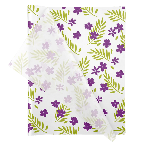 Wrapping Tissue Paper - 25 Sheets Eco-friendly &amp; Recyclable- Purple Passion