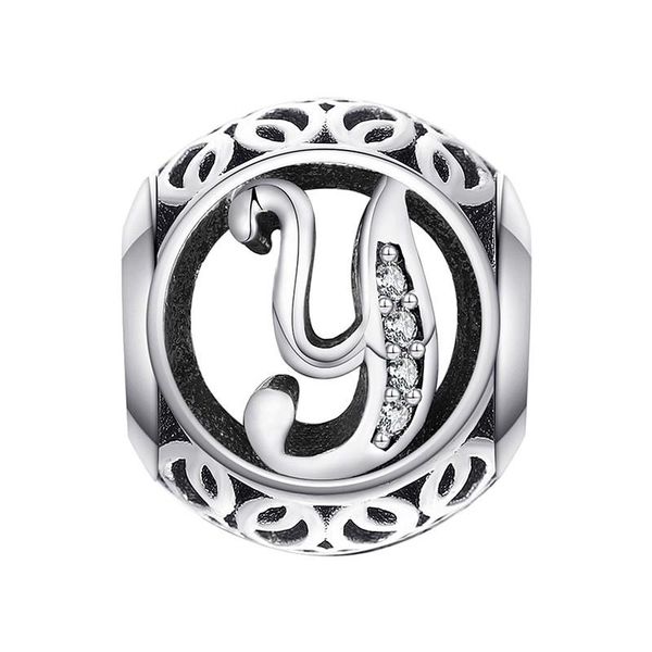 Vintage Letter Y Charm