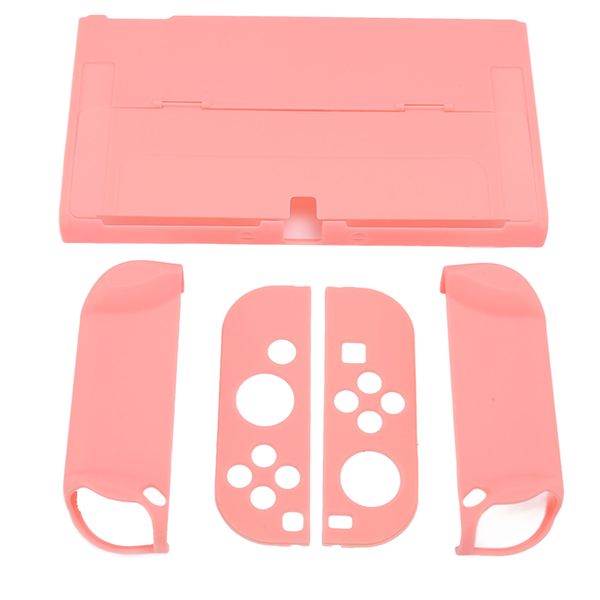 Switch Protective Case Full Protection Ergonomic Grip Dark Pink