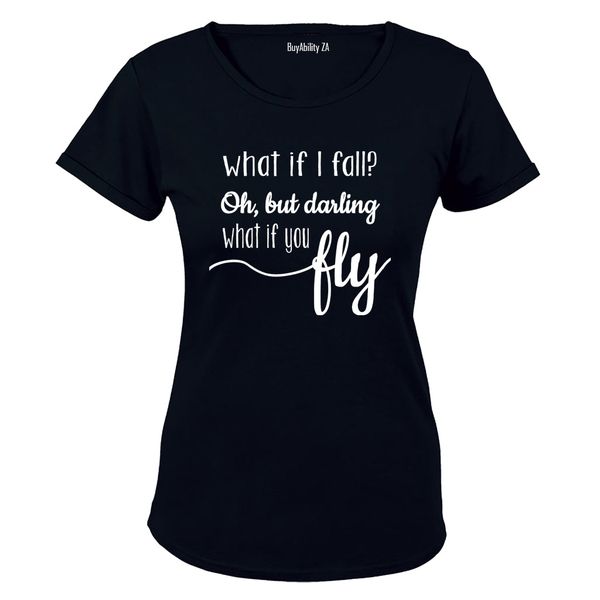 What if i Fall.. - Ladies - T-Shirt - White