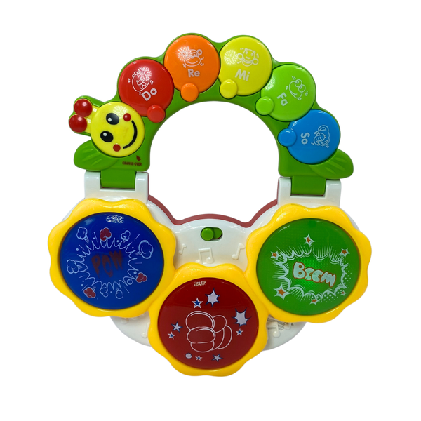 Portable Flip Design Musical Drum Piano Baby Toys Early Development