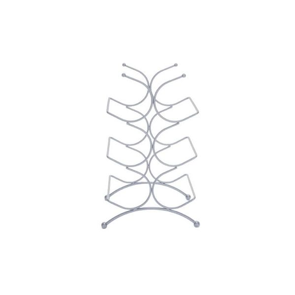 6 Bottles Upright Winerack Chrome Finish CH576