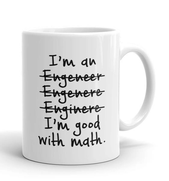 I'm Good With Math Engineer Birthday Christmas Father's Day Gift Mug