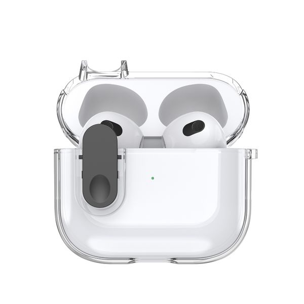Dux Ducis Clear TPU Case with Carabiner for Apple Pods 3 (PECL Series)