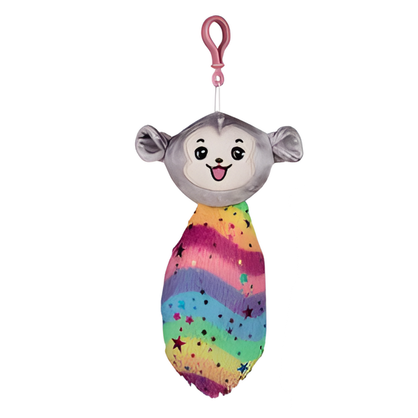 Rainbow Tail Plush Collection - Bunny, Cat, Monkey &amp; Unicorn 25cm