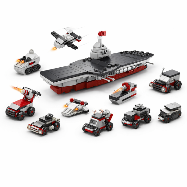 311 Piece - Ship Building Block Set - Multicolor