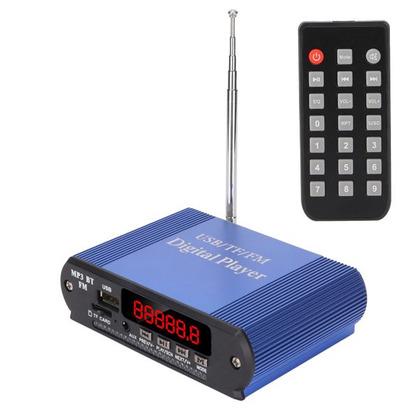 3 in 1 Power Amplifier MP3 Player Radio Wireless Bluetooth 5.0 Player Blue