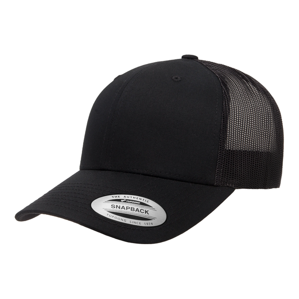 Flexfit Headwear Retro Trucker Black Cap Adjustable Fit