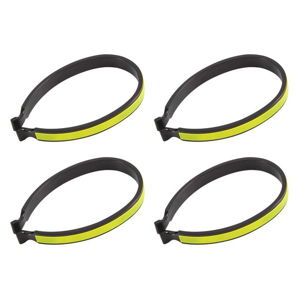 2 Pair BikeTrouser Clips with Reflective Bands