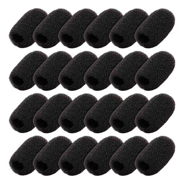 Mini Foam Sponge Shield Protection for Lavalier and Lapel Mic - 24 Pack