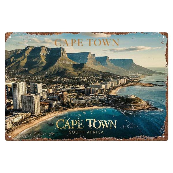 Aluminum Cape Town South Africa Vintage Art Poster