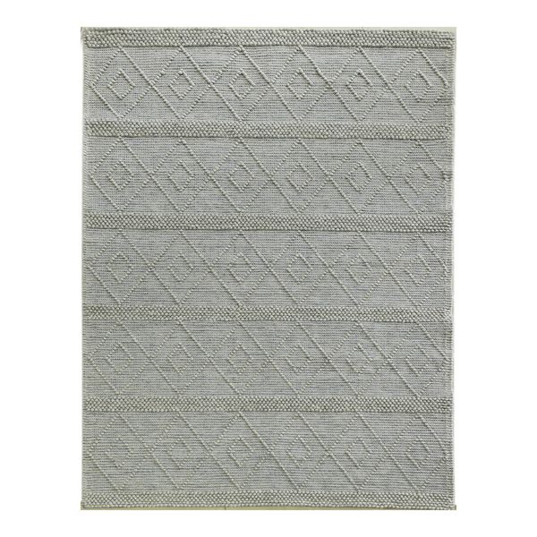Handmade Grey Flatweave Rug 150 x 230 cm