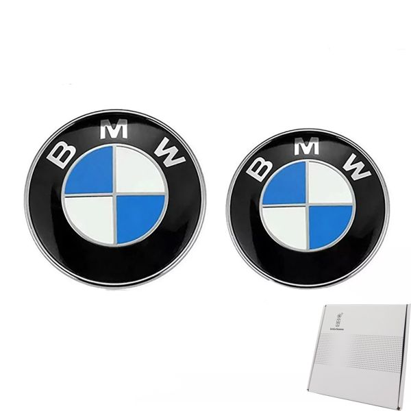 BMW-BL-74-82,Ø74mm-Ø82mm BMW Original Size Hood Front &amp; Rear Trunk Set