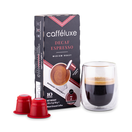 Caffeluxe Nespresso Compatible Decaf Espresso Coffee Capsules, 10 Box, Shop Today. Get it Tomorrow!
