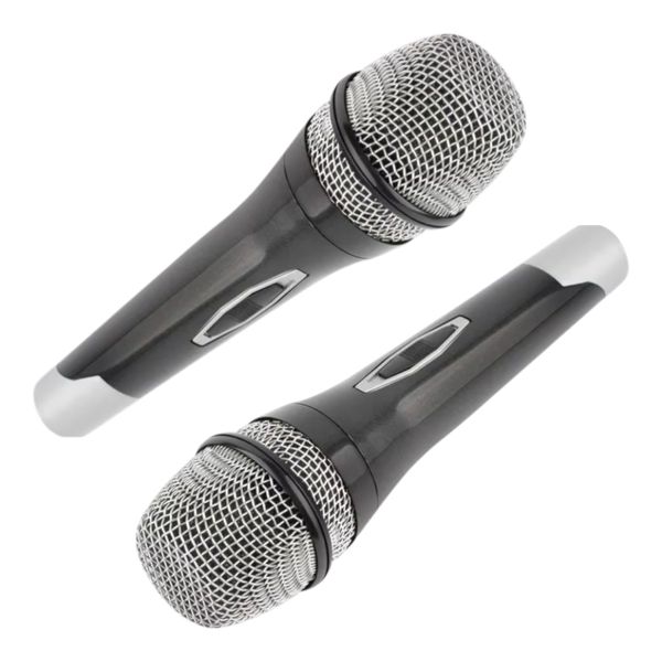 Dual High Quality Dynamic Karaoke Microphone Pro Cardioid Wired XLR
