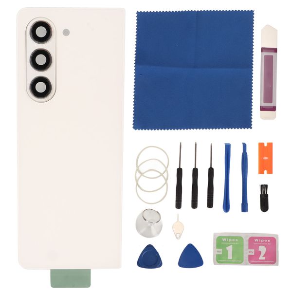 Z Fold 5 Back Glass White w/Tape