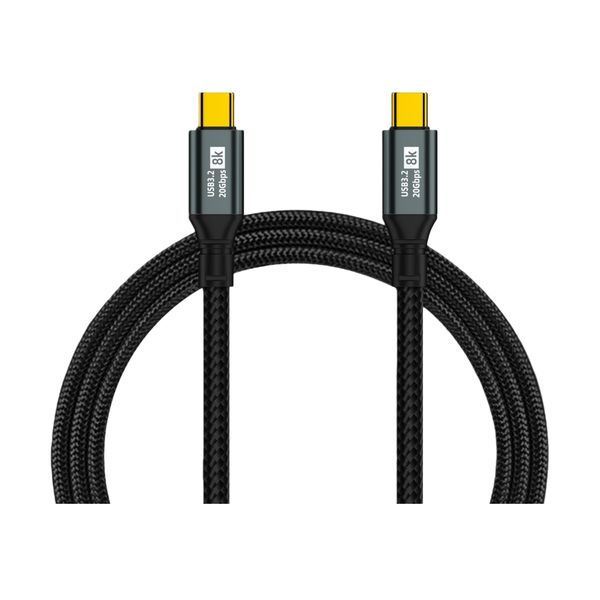 10FT-8K 100W PD Fast Charging,USB3.2 Gen2 20Gbps Type-C Data Transfer