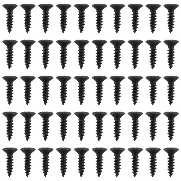 50pcs Pickguard Screws 3MM for Fender Strat Style Guitar(black)