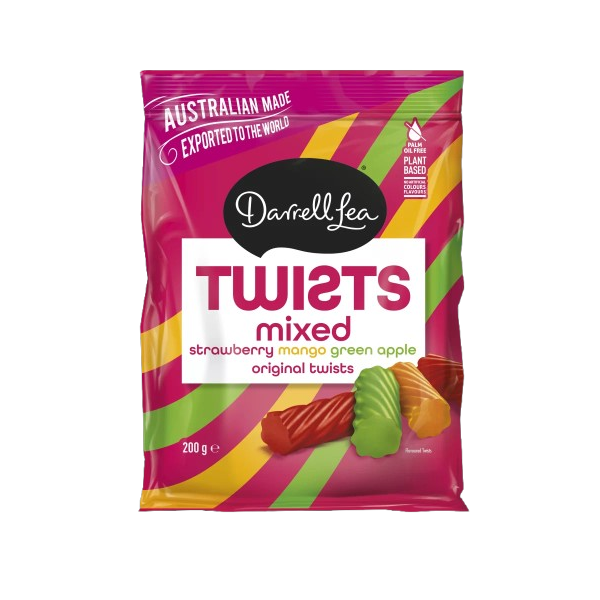 Darrell Lea Mixed Liquorice Twists - 200g