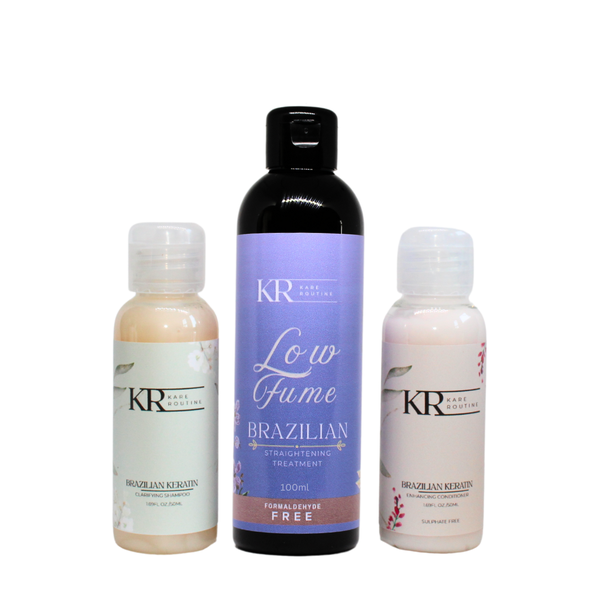 KareRoutine - Low Fume Brazilian Straightening Mini Treatment Kit