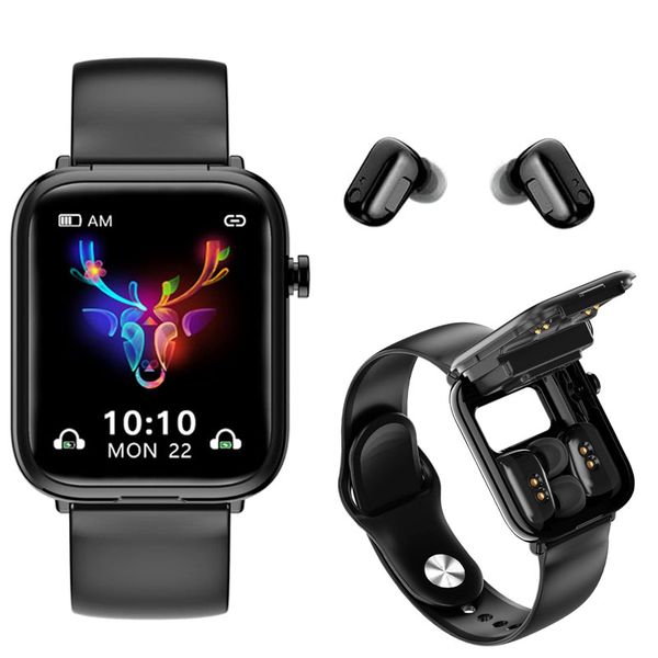 2 in 1 Smart Watch with Earbuds Smartwatch TWS Earphone