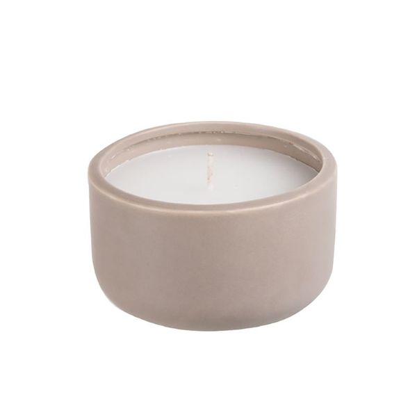 Bulk Pack x 2 Candle In Holder Ceramic 5x10cm