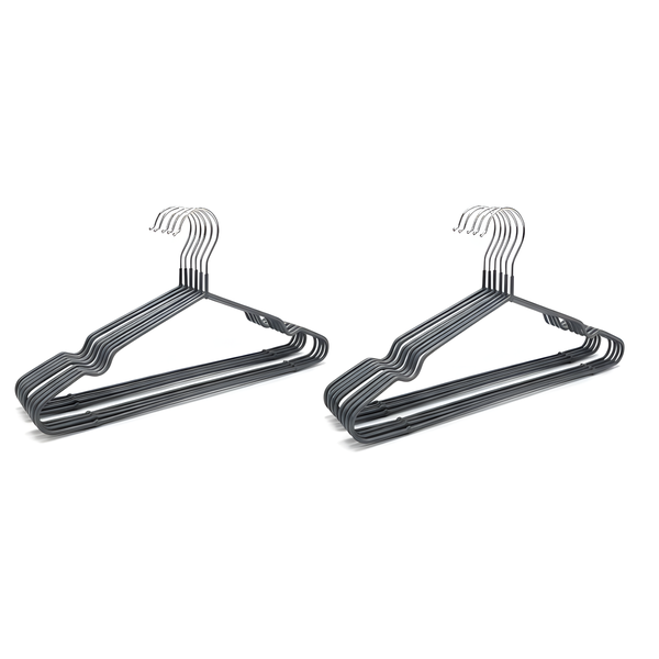 2 Pack (5Pcs) Durable Non-Slip Clothes Hangers - 40x21Cm