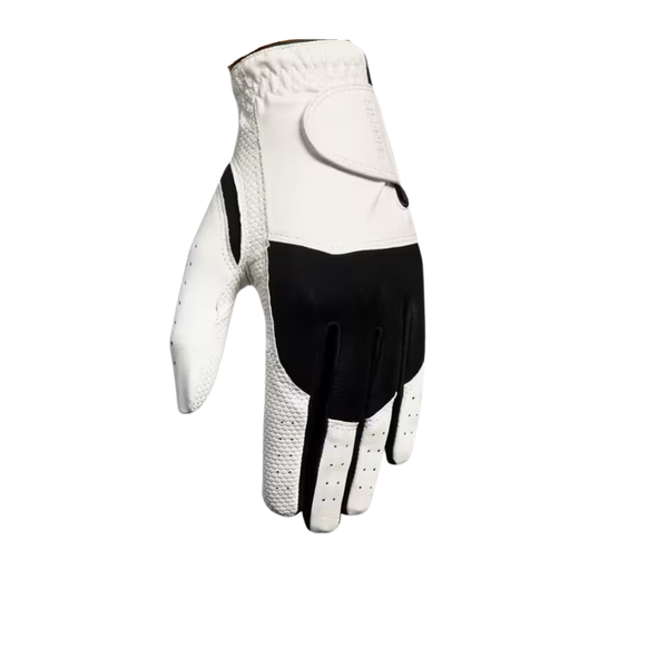 Inesis Women's golf resistance glove for left-handed players - white and black