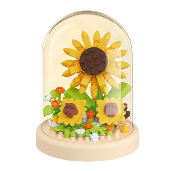Mini Eternal Brick Flower Dome - Sunflower Edition - 170 Piece