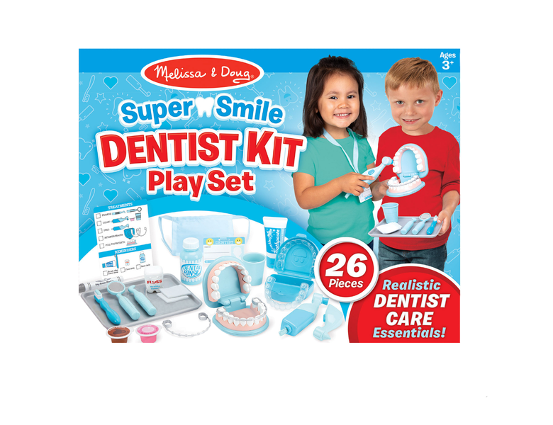 Melissa &amp; Doug Super Smile Dentist Play Set with Melissa &amp; Doug Ruler
