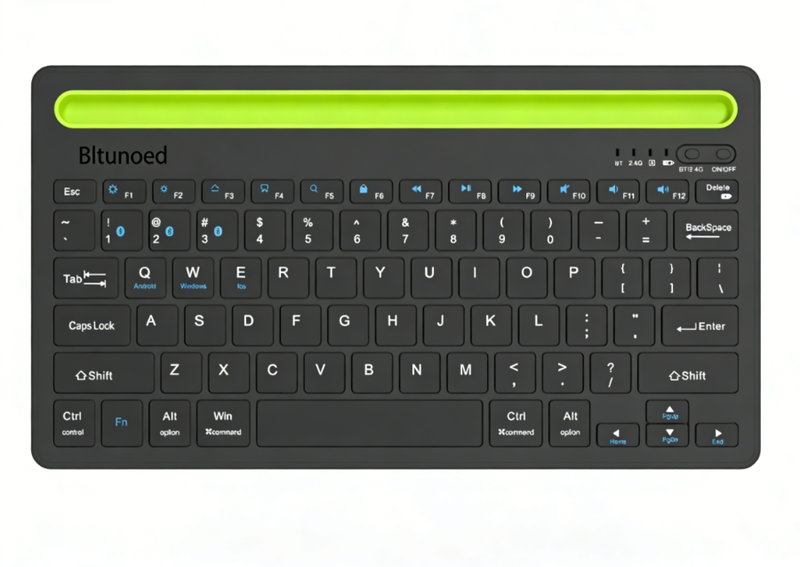 Bltunoed Bluetooth Keyboard with Integrated Tablet/Mobile Phone Stand