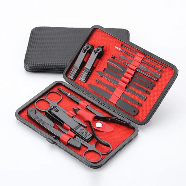 18 Piece Manicure Set - Black