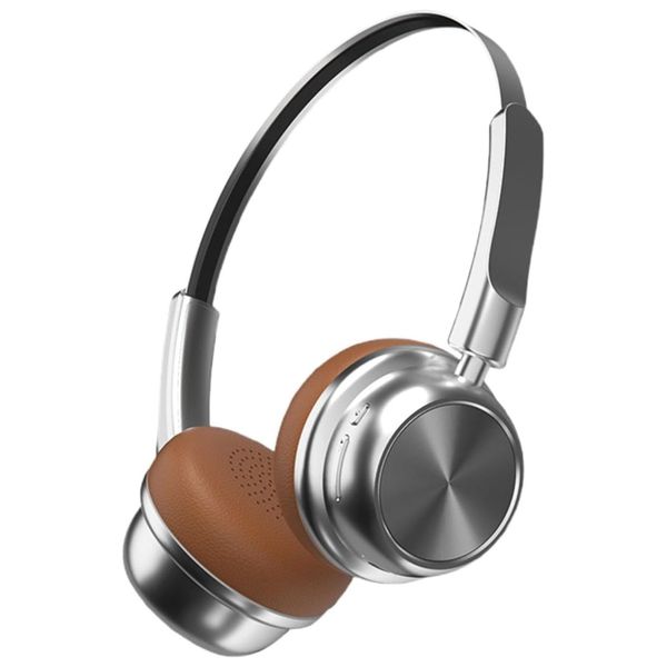 Over ear Headphone,Portable Travel Earphone, ENC Noise Reduction (Brown)