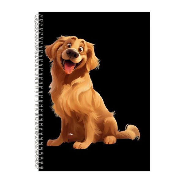 Golden Retriever A4 Notebook Spiral Lined Trendy Notepad Dog Gift Idea 303