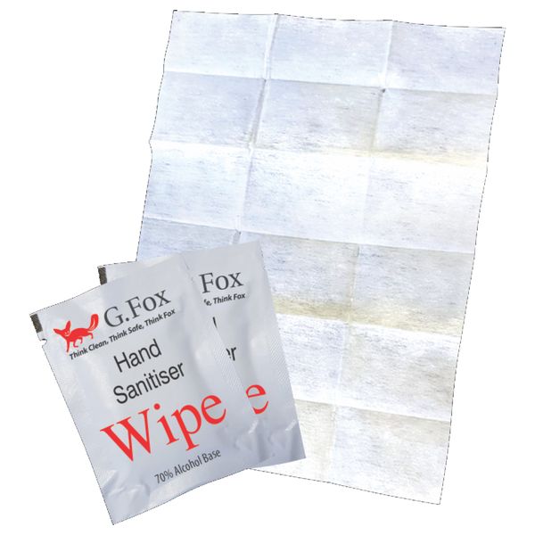 Hand or Surface Alcohol sanitizing wipes - pack of 100
